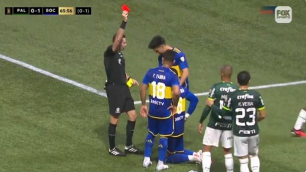 La insólita expulsión de Marcos Rojo ante Palmeiras