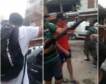 Con una ráfaga de tiros al aire