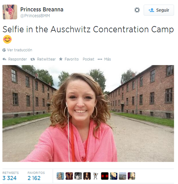 Indignación en las redes por una selfie en Auschwitz que se convirtió en viral