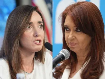 Victoria Villarruel contra Cristina Kirchner.