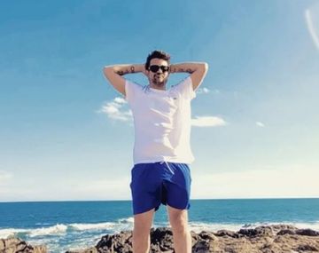 La foto de Chano en la banquina de la ruta tras su show en Ituzaingó