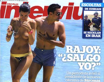 El topless de la novia de una de las estrellas del fútbol