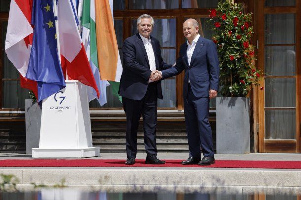 Alberto Fernández y Olaf Scholz