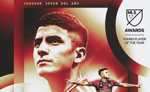Thiago Almada es el primer argentino que gana el Premio al Jugador Joven del año en la MLS