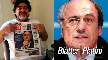 no se calla: maradona hablo sobre la investigacion de corrupcion que rodea a blatter y platini no se calla: maradona hablo sobre la investigacion de corrupcion que rodea a blatter y platini