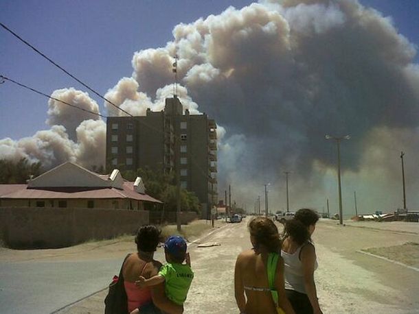 Claromecó fue azotada por el fuego.