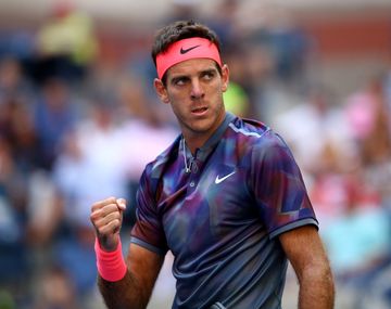 Con el ojo de tigre estuvo Del Potro ante Federer