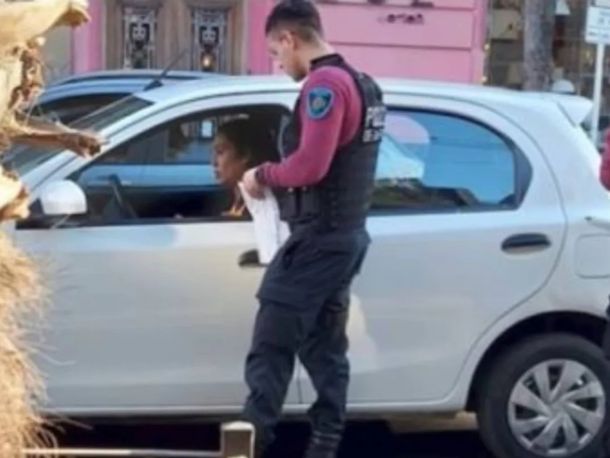 La foto de Ernestina Pais tomada por la testigo luego del choque.&nbsp;