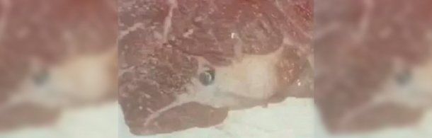 Compró carne, tenía una bala y preguntó si podía comerla