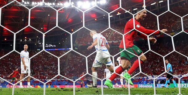 Cristiano Ronaldo y su polémico festejo en el triunfo de Portugal en la Eurocopa