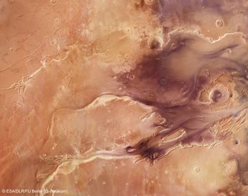 Publican imágenes inéditas de un sistema de canales en Marte