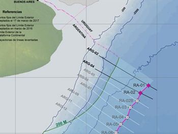 La Argentina sumó 1.633 kilómetros cuadrados a su plataforma continental