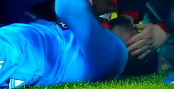 Un futbolista uruguayo del Nápoli se fracturó la mandíbula