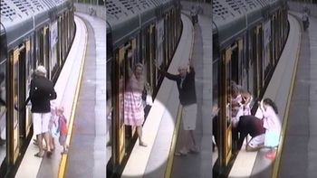 El niño cayó por el estrecho espacio entre el tren y el andén El niño cayó por el estrecho espacio entre el tren y el andén