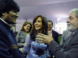 Cristina, Evo y Lula_DyN Cristina, Evo y Lula_DyN