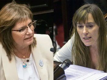 Senadoras Patricia Bullrich (LLA) y Juliana Di Tullio (UxP).