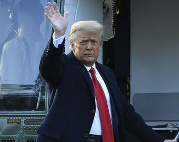 VIDEO: Así abandonó Donald Trump la Casa Blanca en helicoptero