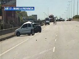 Acceso Oeste: una persona falleció tras un choque múltiple