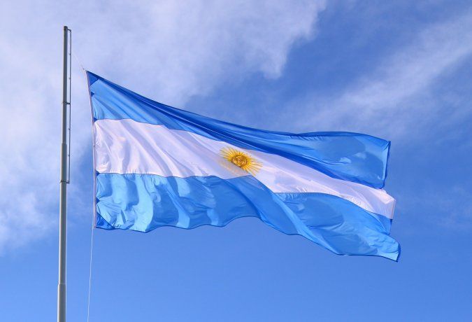 La bandera de Argentina