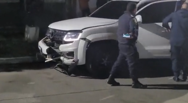 VIDEO: La Joaqui tuvo un accidente automovilístico y fue demorada