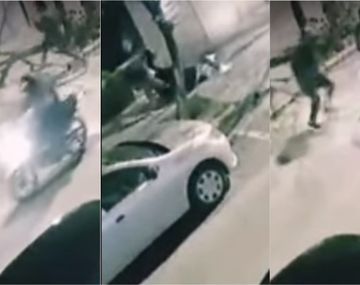 VIDEO: En sólo 27 segundos arrastró y asaltó a una chica