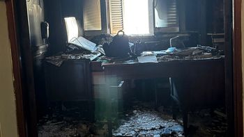 Se incendió un despacho en el cuarto piso del Senado. Se incendió un despacho en el cuarto piso del Senado.