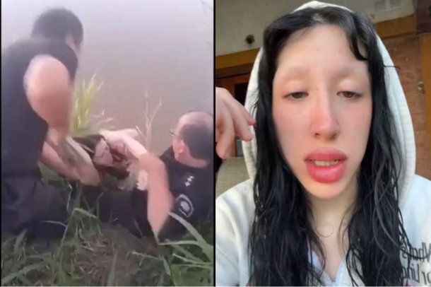 La influencer Milky Dolly casi muere ahogada en un río y el video del rescate se volvió viral