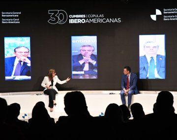 El presidente Alberto Fernández en la reunión de&nbsp; Jefes de Estado y de Gobierno de los países de la Comunidad Iberoamericana