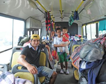 Una familia tucumana vive en un ómnibus&nbsp;