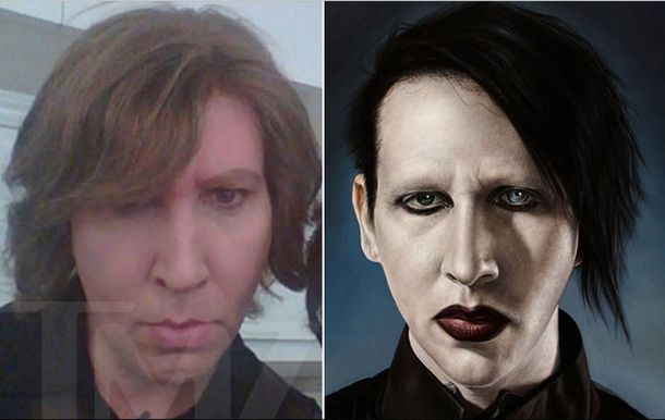 El impactante look de Marilyn Manson sin maquillaje