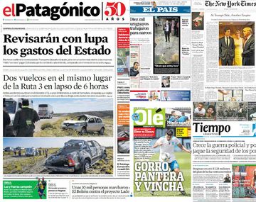 Mirá las tapas de los diarios