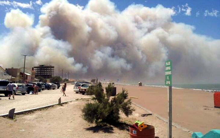 Claromecó y Sierra de los Padres, azotadas por el fuego
