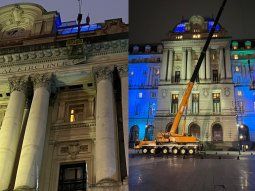 El Gobierno celebró el cambio en el frente del Palacio Libertad: sacó el cartel de Centro Cultural Kirchner