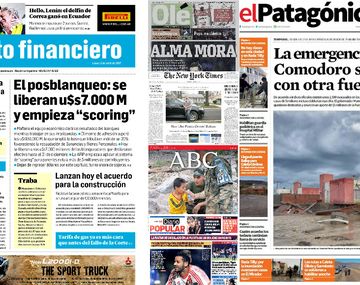 Mirá las tapas de los diarios