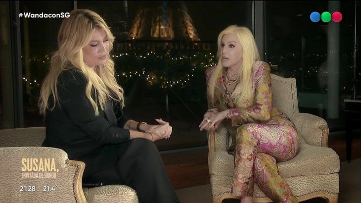 Susana Giménez y Wanda Nara