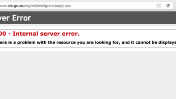 Sitio de inmigración del gobierno de Canadá, ¿colapsado por el miedo Donald Trump? Sitio de inmigración del gobierno de Canadá, ¿colapsado por el miedo Donald Trump?