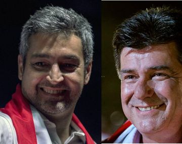 Los candidatos Mario Abdo Benítez y&nbsp;Efraín Alegre.