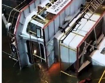 Se hundió un barco remolcador en el río Paraná