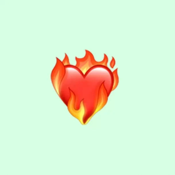 Qué significa el emoji del corazón en llamas en WhatsApp
