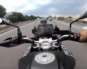 La secuencia policial quedó registrada en un video