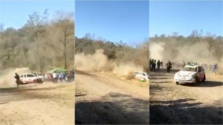 Accidente en el rally de Tafí Viejo
