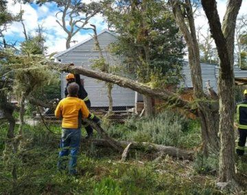 Desastre en Ushuaia por un fuerte temporal de viento
