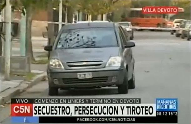 Secuestro, persecución y tiroteo en Villa Devoto