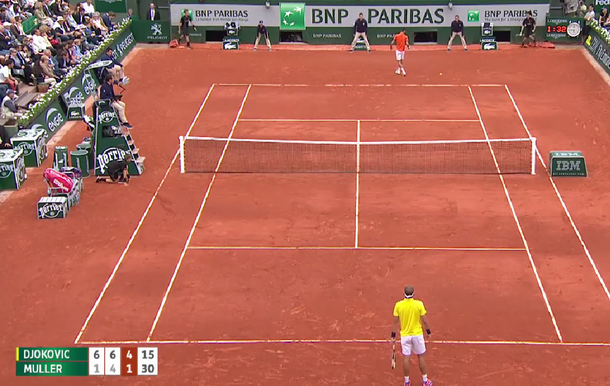 Insólito: Djokovic tenía el punto ganado pero ocurrió algo inesperado