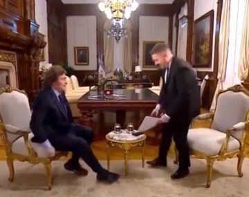 Lo que no se vio del final de la entrevista de Milei con Viale