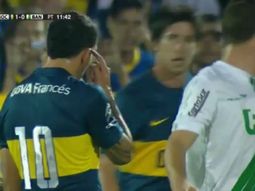 no aprende mas: perez volvio a pegar una dura patada y tevez se lo recrimino no aprende mas: perez volvio a pegar una dura patada y tevez se lo recrimino