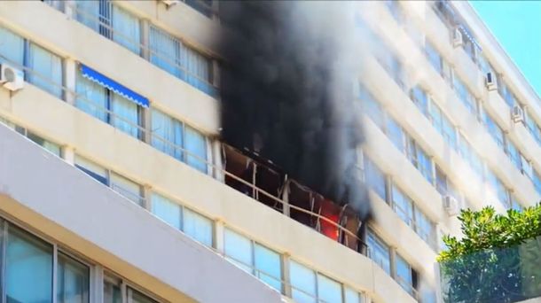 Incendio en edificio de Punta del Este: hubo un indcendio en un histórico edificio