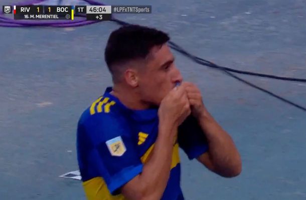 Así fue el gol de Miguel Merentiel para el 1-1 de Boca ante River