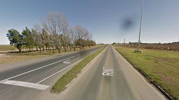 Ruta 7, donde se produjo el accidente Ruta 7, donde se produjo el accidente