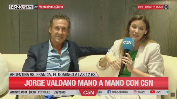 Jorge Valdano en C5N: Messi en cada aparición nos dice el fútbol es esto